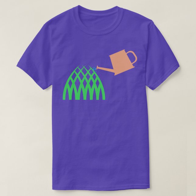 Camiseta Capa de rega de jardinagem (Frente do Design)