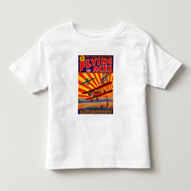 Camiseta Capa de revista 2 dos áss de vôo (Frente)