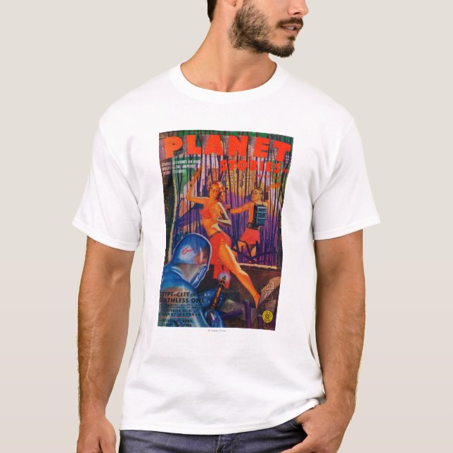 Camiseta Capa de revista 3 das histórias do planeta (Frente)