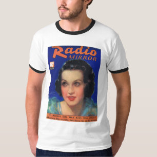 Camiseta Capa de revista DE RÁDIO 1935 do ESPELHO de Ethel