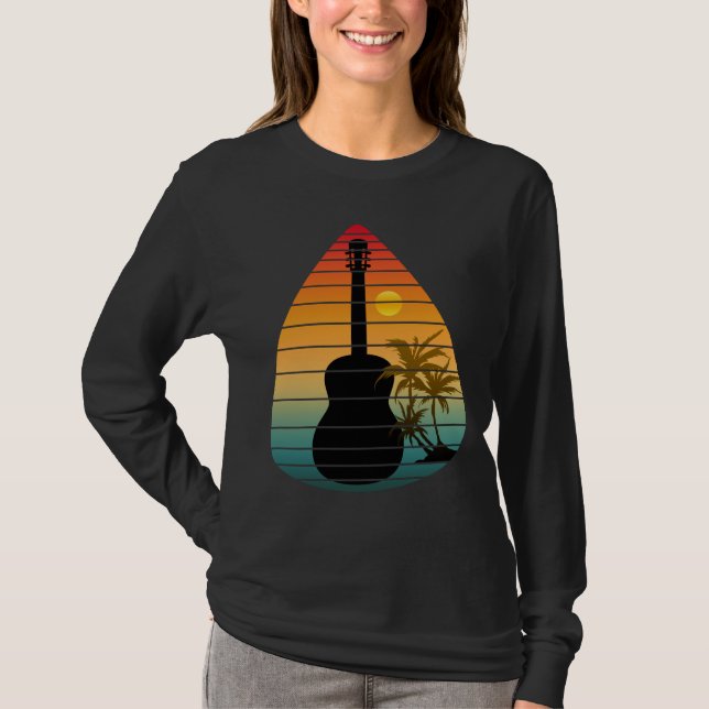CAMISETA CAPA DE VIOLÃO TENDÊNCIA PÔR DO SOL  (Frente)