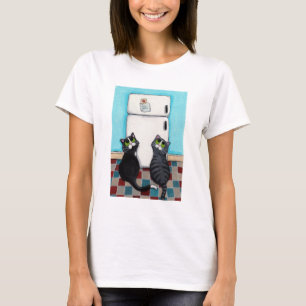 Camiseta Capa longa das imãs de geladeira