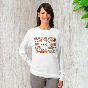 Camiseta Capa Longa das Mães Doces Assortadas