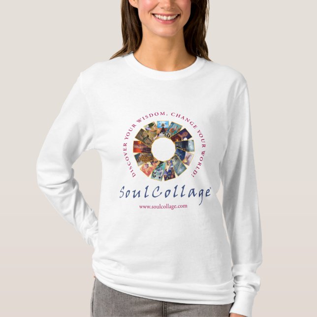 Camiseta Capa longa das senhoras de SoulCollage® (Frente)
