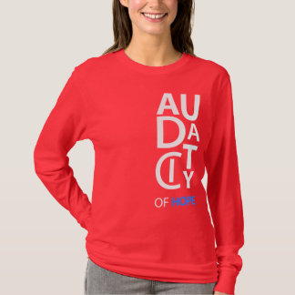 Camiseta Capa longa das senhoras do desenhista da "audácia"
