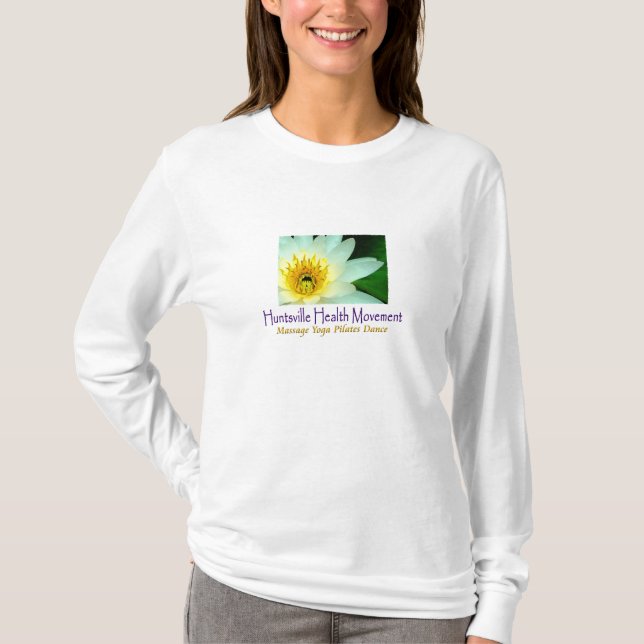 Camiseta Capa longa de HHM "Asana Lilly Center" (Frente)