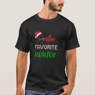 Camiseta Capa Longa de Natal do Realtor Favorito dos papais