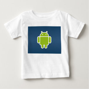 Camiseta Capa longa do Android infantil curta