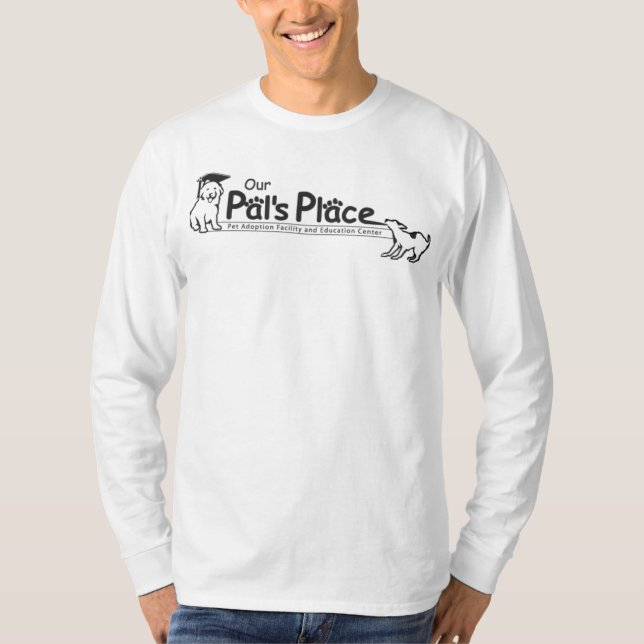Camiseta Capa longa do lugar do nosso amigo (Frente)