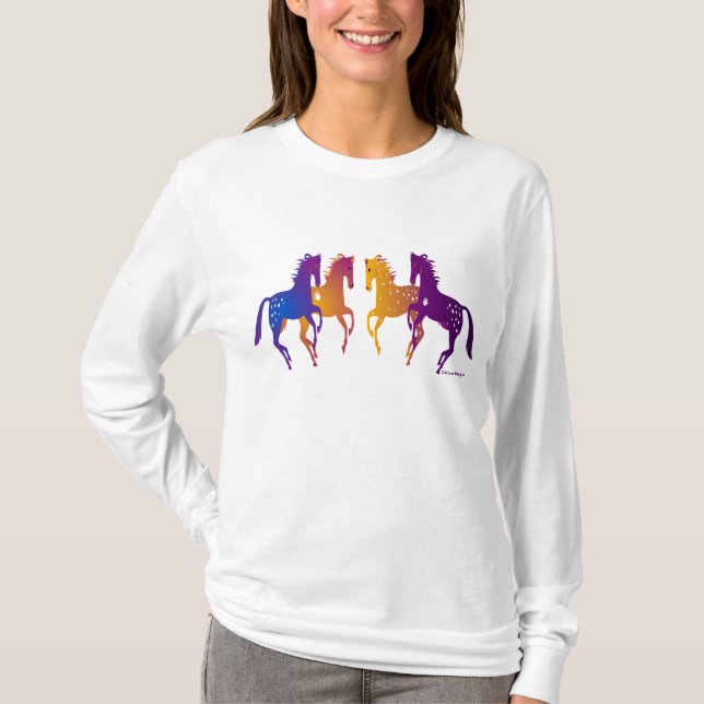 Camiseta Capa longa indiana selvagem do AA Hoody das (Frente)