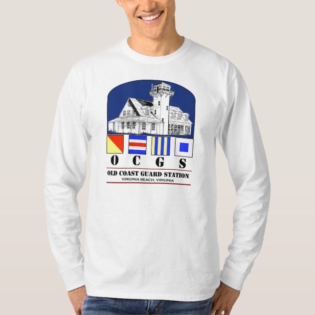 Camiseta Capa longa T da bandeira de sinal (Frente)