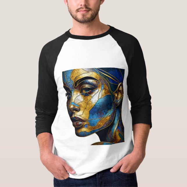 Camiseta Capa Raglan Tee Com Expressão De Arte -2 (Frente)