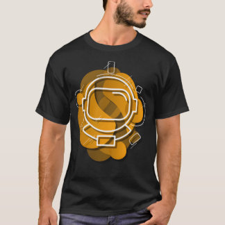Camiseta Capacete de Astronauta Amarelo