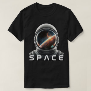 Camiseta Capacete de Astronauta Cósmico
