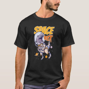 Camiseta Capacete de Espaço Vista Rex Espacial com Planetas