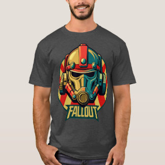 Camiseta Capacete de Fallout de Ilustração