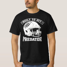 Camiseta Capacete de Futebol Americano com Marcas de Garra 
