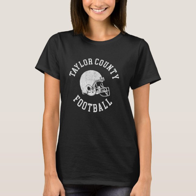 Camiseta Capacete de Futebol Americano Taylor County Throwb (Frente)