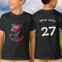 Capacete de Futebol Americano Vermelho e Verde Esp