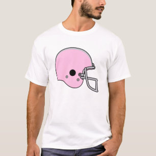Camiseta Capacete de futebol cor-de-rosa