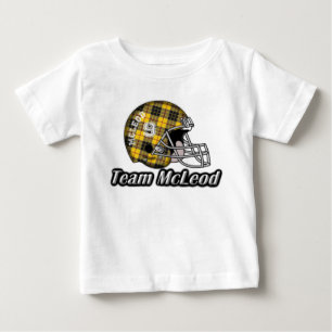 Camiseta Capacete de futebol da equipe do Tartan de McLeod