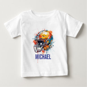 Camiseta Capacete de Futebol Motivacional Inspirador Nome