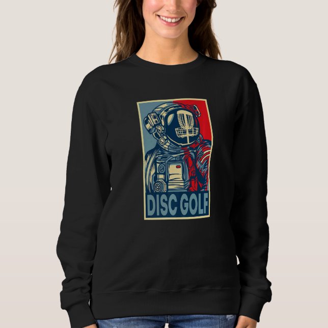 Camiseta Capacete de Golfe em Disco Astronauta (Frente)