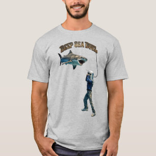 Camiseta Capacete de mergulhador vintage lutando com um tub