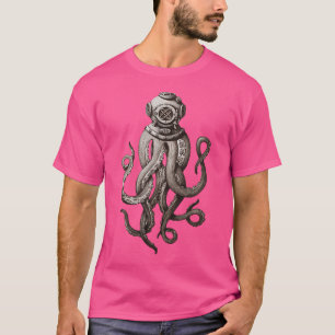 Camiseta Capacete de Mergulho Steampunk