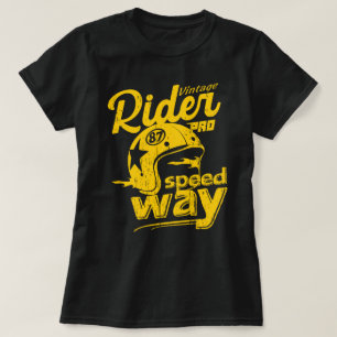 Camiseta Capacete de motociclistas Vintage Rider