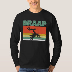 Camiseta Capacete de Motorista Offroad Retro Salto Braap Co