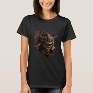 Camiseta Capacete de Samurai Guerreiro Bushido Máscara Oni