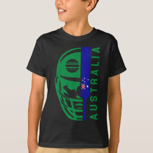 Camiseta Capacete de torcedor Cricket Austrália Ll e T Desi