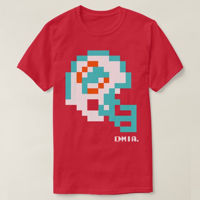 Camiseta Capacete Dolphins Tecmo Bowl (Frente do Design)