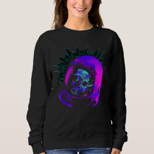 Camiseta Capacete Espacial do Astronauta Vaporwave com S Cr
