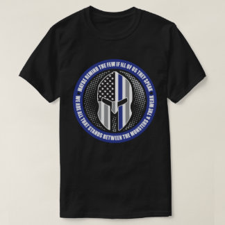 Camiseta Capacete Espartano de Linha Azul