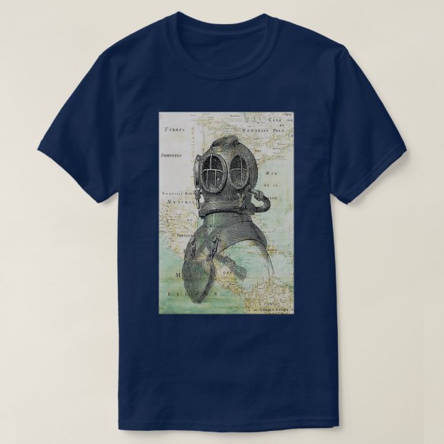 Camiseta Capacete Scuba Diving (Frente do Design)
