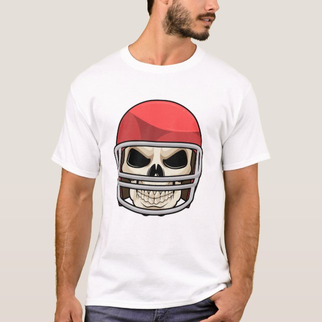 Camiseta Capacete Skull Futebol (Frente)