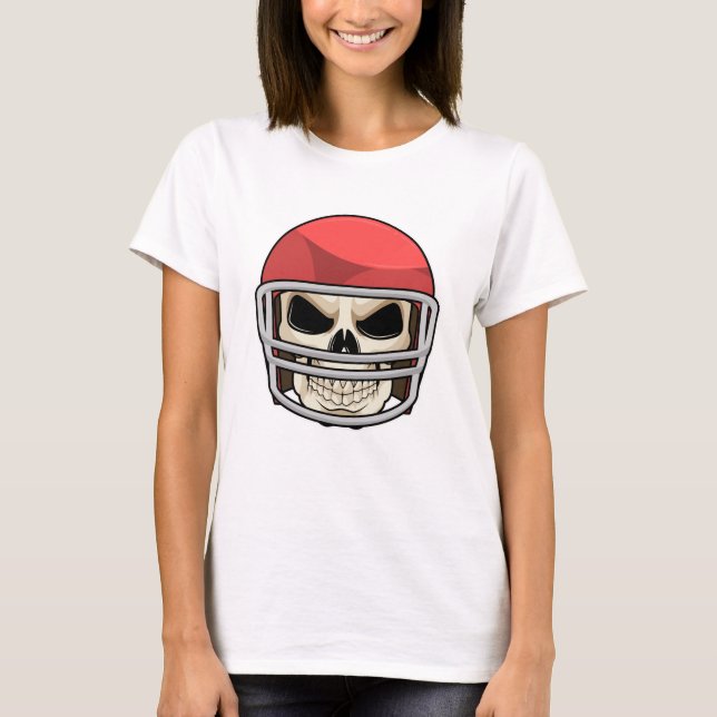 Camiseta Capacete Skull Futebol (Frente)