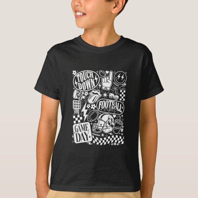 Camiseta Capacete Touchdown Dia de Jogo de Futebol American (Frente)