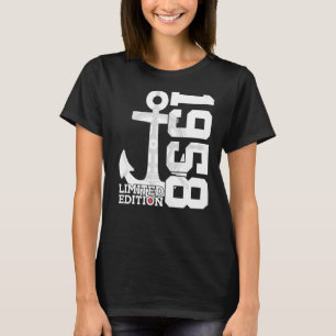 Camiseta Capacidade de 64 anos 1958 Sailor 64º aniversário