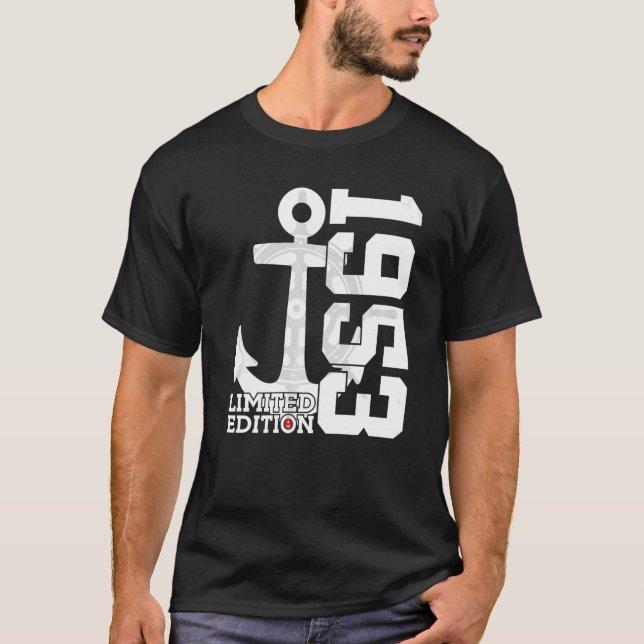 Camiseta Capacidade de 69 anos 1953 Sailor 69º aniversário (Frente)