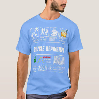 Camiseta Capacidades De Reparador De Bicicletas Incluem O C