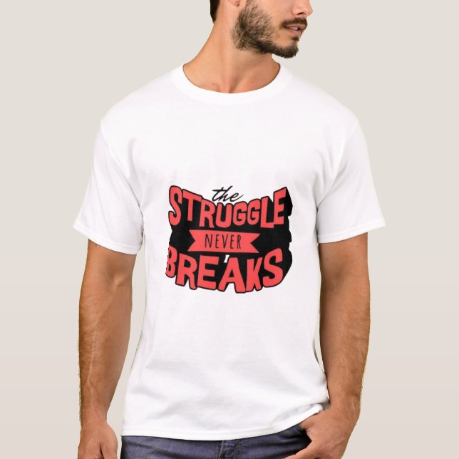 Camiseta Capacitar 'A Luta Nunca Quebra' (Frente)