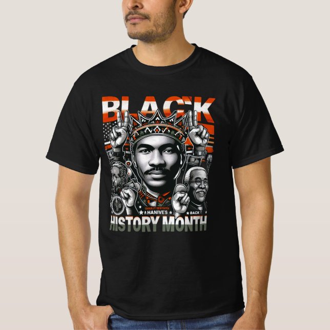 Camiseta Capacitar o Mês da História Negra (Frente)
