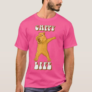 Camiseta Capacite A Vida De Capybara Engraçada E Feliz