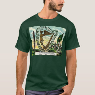 Camiseta Capas de harpa ouro do Irish Pride Ireland