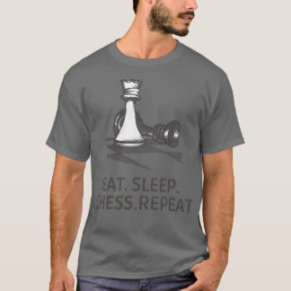 Camiseta Capas de telefone EATSLEEPCHESSREPEAT E Outros pre