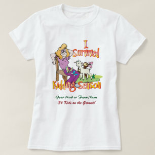 Camiseta CAPAS I Survived Kidding Season by GetYerGoat