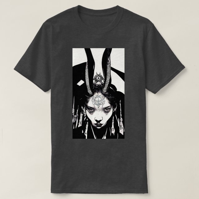 Camiseta Capatess of the Forest Wiccan Samurai (Frente do Design)